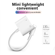 Dual Lighting Audio Adapter For IPhone XS MAX XR X 8 Plus 3.5mm Jack Earphone Charging Aux 2 In 1 Splitter For IOS 11 12