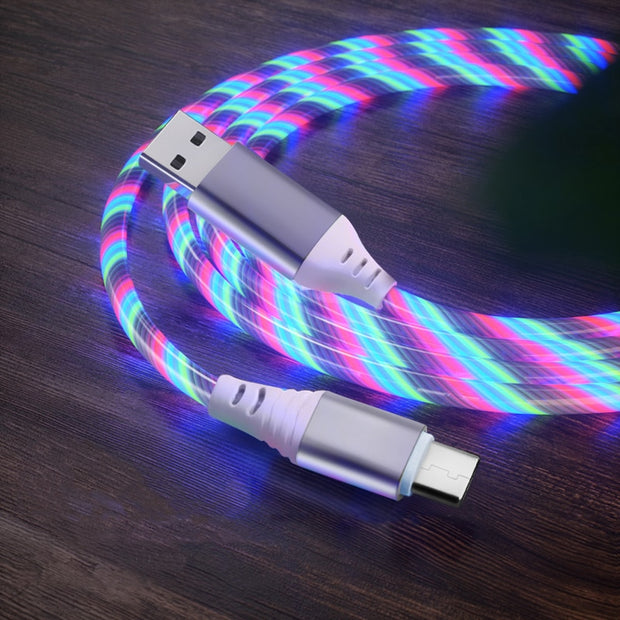 Light glow charging Cable