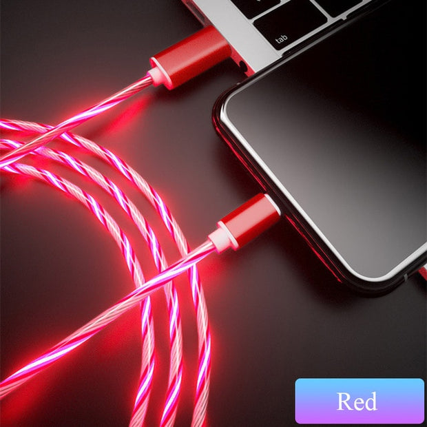 Light glow charging Cable